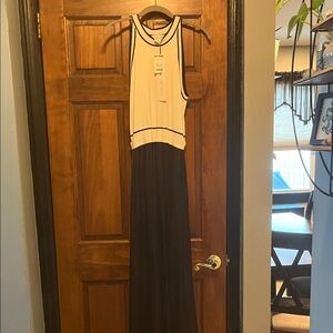 Rachel Zoe Black and White Maxi Dress